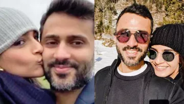 Sonam Kapoor Ahuja Gives Kiss Of Love To Anand S Ahuja In This Video, He Can't Stop Blushing