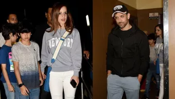 Hrithik Roshan And Sussanne Khan On Movie Date Along With Sons Hridhaan-Hrehaan, Pics Inside