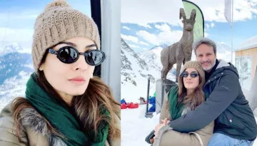 Raveena Tandon Is Fully Enjoying Vacation With Her Hubby Anil Thadani In Switzerland, Pics Inside