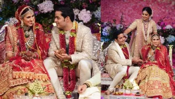 Unseen Picture Of Shloka Mehta Looking Pretty In An Unusual Matha Patti At One Of Her Functions