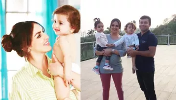 Esha Deol Flaunts Her Baby Bump During An Ad Commercial, Radhya Takhtani Joins Her On The Sets