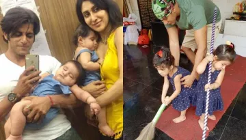 Karanvir Bohra's Angels Bella-Vienna Did Sewa At A Mandir, He Shared Lovely Post (Pics Inside)