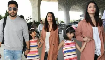 Aishwarya Rai Bachchan And Abhishek Bachchan Jet Out In Style With Their Daughter Aaradhya Bachchan