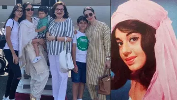 Kareena And Karisma With Kids, Samaira, Kiaan And Taimur Jet Off To Celebrate Babita's 72nd Birthday