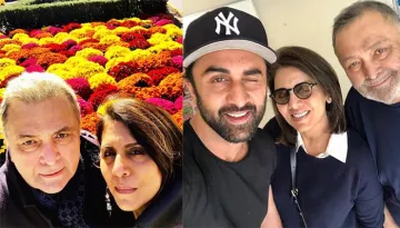 Neetu Kapoor Shares 'Amazing Feeling In Lows' Selfie With Rishi Kapoor And Ranbir Kapoor