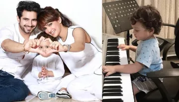 Karan Mehra's 22-Month-Old Son, Kavish Is The 'Superstar-In-The-Making', Plays Keyboard With Mommy