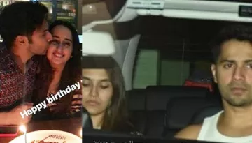 Varun Dhawan's Family Snapped Outside Natasha Dalal's House Post Her Birthday Dinner [Pictures]