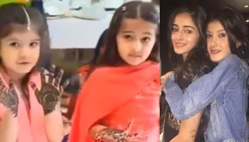 Throwback Video Of Baby Ananya Panday And Shanaya Kapoor Looking Adorable In Mehendi-Adorned Hands