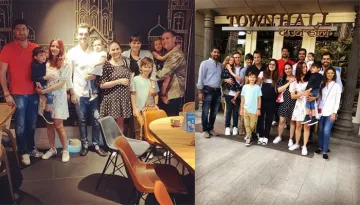 Esha Deol Flaunts Her Baby Bump In A Polka Dotted Black Dress During Family Lunch Date, Pics Inside