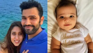 Rohit Sharma And Ritika Sajdeh's Daughter Was Made In Maldives, Baby S Flaunts It On Her Onesie