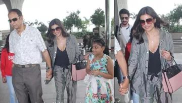 Sushmita Sen Leaves With Beau Rohman Shawl And Family For Rajeev Sen And Charu Asopa's Goa Wedding