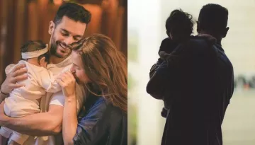 Neha Dhupia Shares 'His First, Her First' Father's Day Picture Of Angad Bedi And Mehr Dhupia Bedi