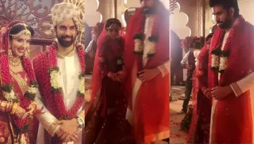 Charu Asopa And Rajeev Sen Hold Hands As They Take Their 'Saat Phera' As Per Rajasthani Wedding