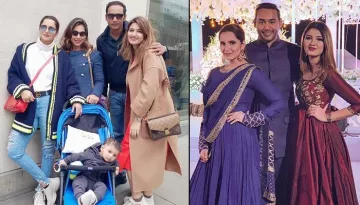 Sania Mirza And Izhaan Take A Stroll In London With Sister Anam Mirza And Her Alleged Boyfriend Asad