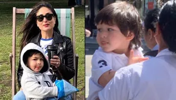 Taimur Ali Khan Sticks Out Tongue While Strolling On London Streets, Is This His New Favourite Pose?