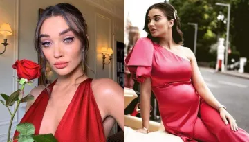 Amy Jackson Posts A Beautiful Last Trimester Picture Adoring Her Baby Bump As She Holidays In Italy