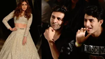 Kartik Aryan Bonds With Sara Ali Khan's Brother Ibrahim As She Makes Her Ramp Debut At ICW2019