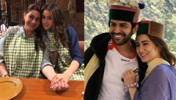 Sara Ali Khan's Mom, Amrita Singh And Kartik Aaryan Finally Bonded On The Sets Of Aaj Kal, Checkout