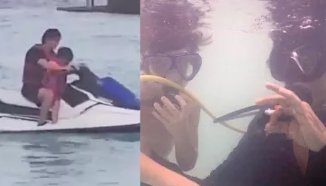 Shah Rukh Khan And AbRam Khan's Jet Ski Ride In The Maldives Is Pure Father-Son Love [VIDEO]