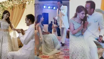 Niti Taylor's Fiance, Parikshit Sings 'Gulabi Aankhen' For Her At Engagement And It Is So Romantic