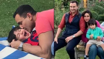 Taimur Ali Khan Laughing His Heart Out As Saif Ali Khan Swings Him In His Arms Will Make You Go Awww