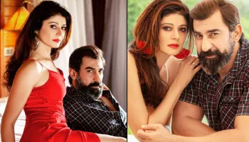 Pooja Batra Sports Red Bikini As Nawab Shah Flaunts His Abs In Pool, Give Beauty And The Beast Feel