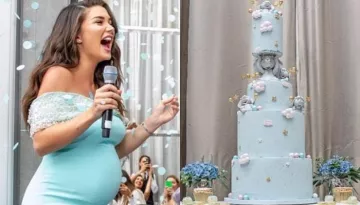 Amy Jackson's Four-Tier Baby Shower Cake Will Leave You Drooling For More, Pictures Inside