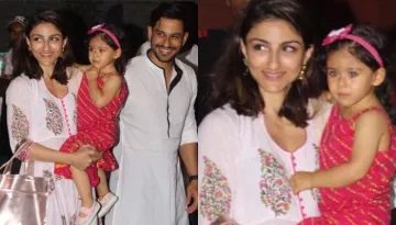 Soha Ali Khan, Kunal Kemmu And Inaaya Look 'One Happy Family' As They Celebrate Ganesh Chaturthi