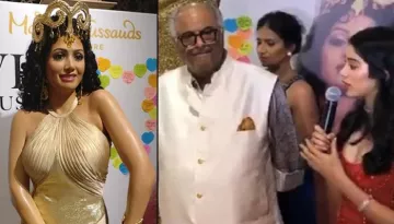 Boney Kapoor, Janhvi Kapoor And Khushi Kapoor Get Emotional As They Unveil Sridevi's Wax Statue