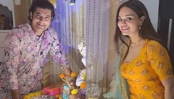 Sharad Malhotra And Ripci Bhatia Celebrate Their First Ganesh Chaturthi After Wedding, Pics Inside