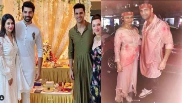 Divyanka Tripathi Celebrates Ganesh Chaturthi With Hubby Vivek Dahiya And Her In-Laws In Chandigarh