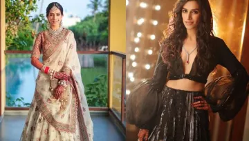 This Bride Broke Norms By Wearing Dazzling White Lehenga On Her Wedding And Black On Her Sangeet