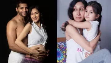 Bella Gets Possessive About Preggy Mom, Teejay, Doesn't Approve Daddy, Karanvir Kissing Her [Video]