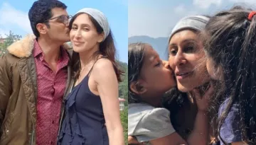 Teejay Sidhu Radiates Pregnancy Glow As She Helps Her Twins Cut Their 4th Birthday Cake