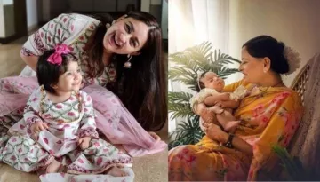 Mahhi Vij's Daughter, Tara Goes For 'Ashtami Kanya Pujan' At Her Nani's House, Wearing A 'Lehenga'