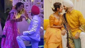 Neha Kakkar And Rohanpreet Singh Exchanged Rings In A Romantic Dance On Their 'Sagan' Ceremony