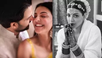 Kajal Aggarwal Ties The Knot With Gautam Kitchlu, Looks Pretty In Her Bridal Red Lehenga And Chooda