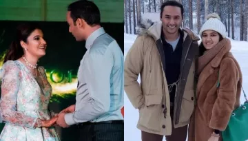 Anam Mirza And Asad Azharuddin Enjoy Snowmobile Sledging On Their Honeymoon In Finland