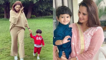 Sania Mirza's Son, Izhaan Mirza Malik Beams With Happiness On A Swing As 'Amma' Records The Video