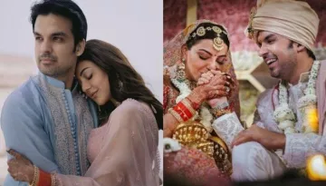 Kajal Aggarwal Chooses Red Saree For Her First 'Karwa Chauth', Gives A Glimpse Of Her 'Mangalsutra'