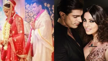 Bipasha Basu Looks Like A Newlywed Bong Bride In A Red Suit For Her Karwa Chauth Celebrations