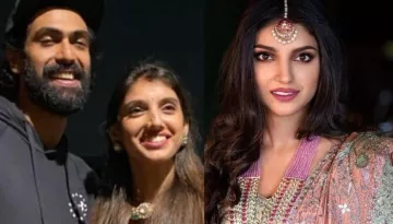 Rana Daggubati And Miheeka Bajaj's First Karwa Chauth Look Proves Red Will Always Be Bride's Colour