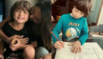 Gauri Khan Shares A Picture Of AbRam Khan Reading A Book By Karan Johar, In Their Lavish Balcony