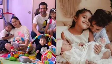 Mahhi Vij And Jay Bhanushali Host A Party As Their Adopted Kids Khushi And Rajveer Reunite With Them