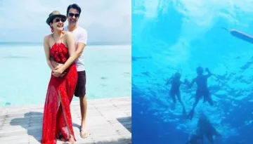 Kajal Aggarwal And Gautam Kitchlu's Scuba Diving Photos Give A Glimpse Of Their 'Coolest' Honeymoon