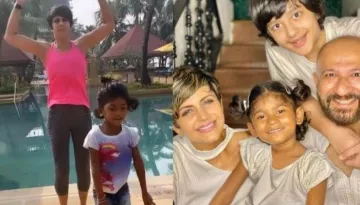 Mandira Bedi's Adopted Daughter, Tara Tries To Imitate Her Fitness Routine, She Shares A Cute Video