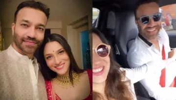 Ankita Lokhande And Vicky Jain Enjoy A Car Ride, Groove On The Song, 'Khullam Khulla Pyaar Karenge'