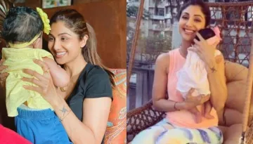 Shilpa Shetty Kundra Spotted With Her Baby Girl, Shutterbugs Capture First Clear Picture Of Samisha