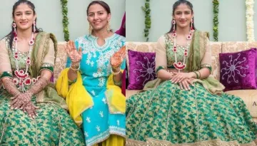 Geeta Phogat's Sister, Sangeeta Phogat Flaunts Her Engagement Ring In Her Mehendi Ceremony Pictures