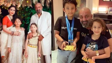 Sanjay Dutta Shares An Adorable 'Full-Split' Picture Of Son, Shahraan, Calls Him Little Karate Kid